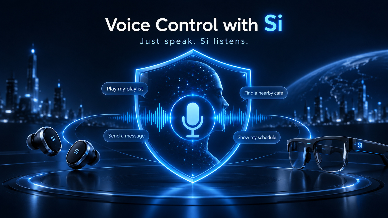 Voice control with Si